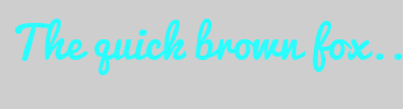 Image with Font Color 2BFDFF and Background Color CECECE